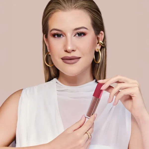 Batom Líquido Niina Secrets Skinny Matte Rosa Lótus - 5ml - Imagem 7