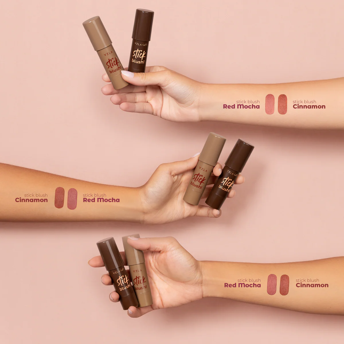 Blush Stick Vizzela Cinnamon - Imagem 5
