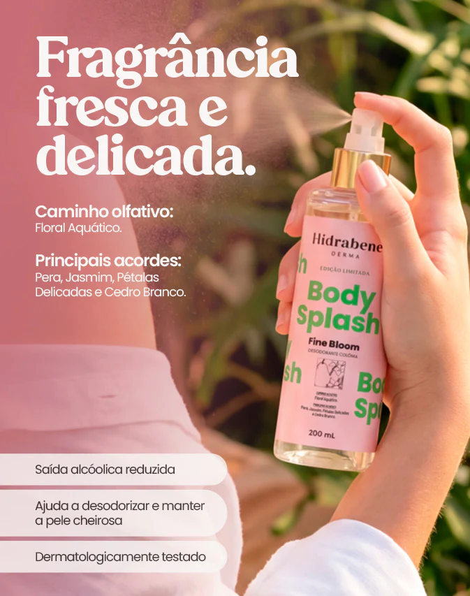 Body Splash Hidrabene Fine Bloom - Imagem 2