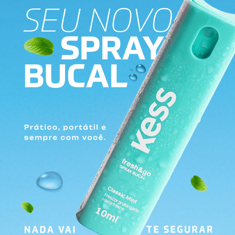 Spray Bucal Kess Fresh&Go Classic Mint - Imagem 2
