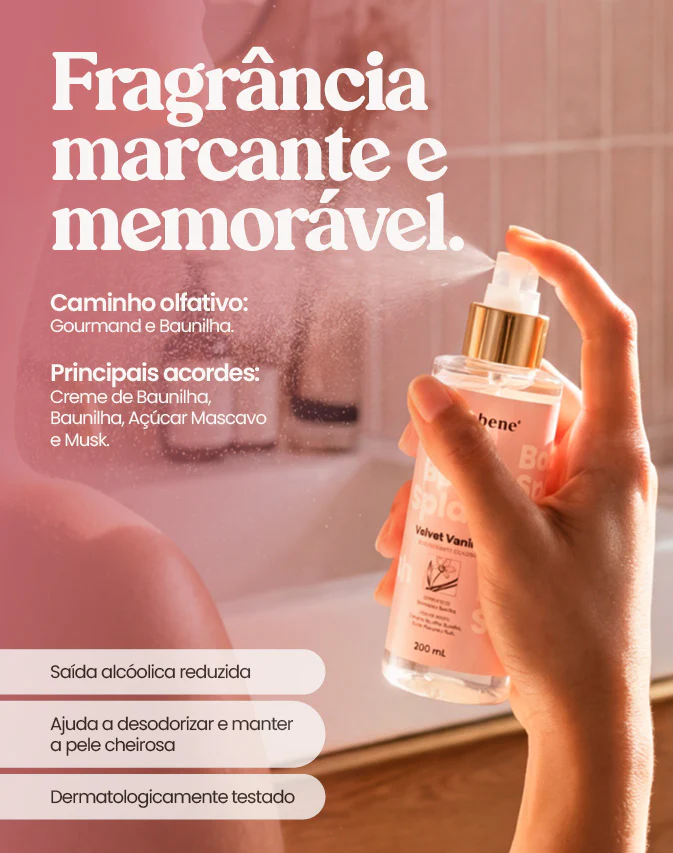 Body Splash Hidrabene Velvet Vanilla - Imagem 2