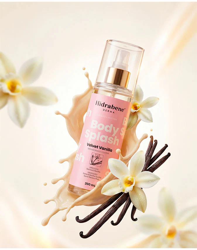 Body Splash Hidrabene Velvet Vanilla - Imagem 4