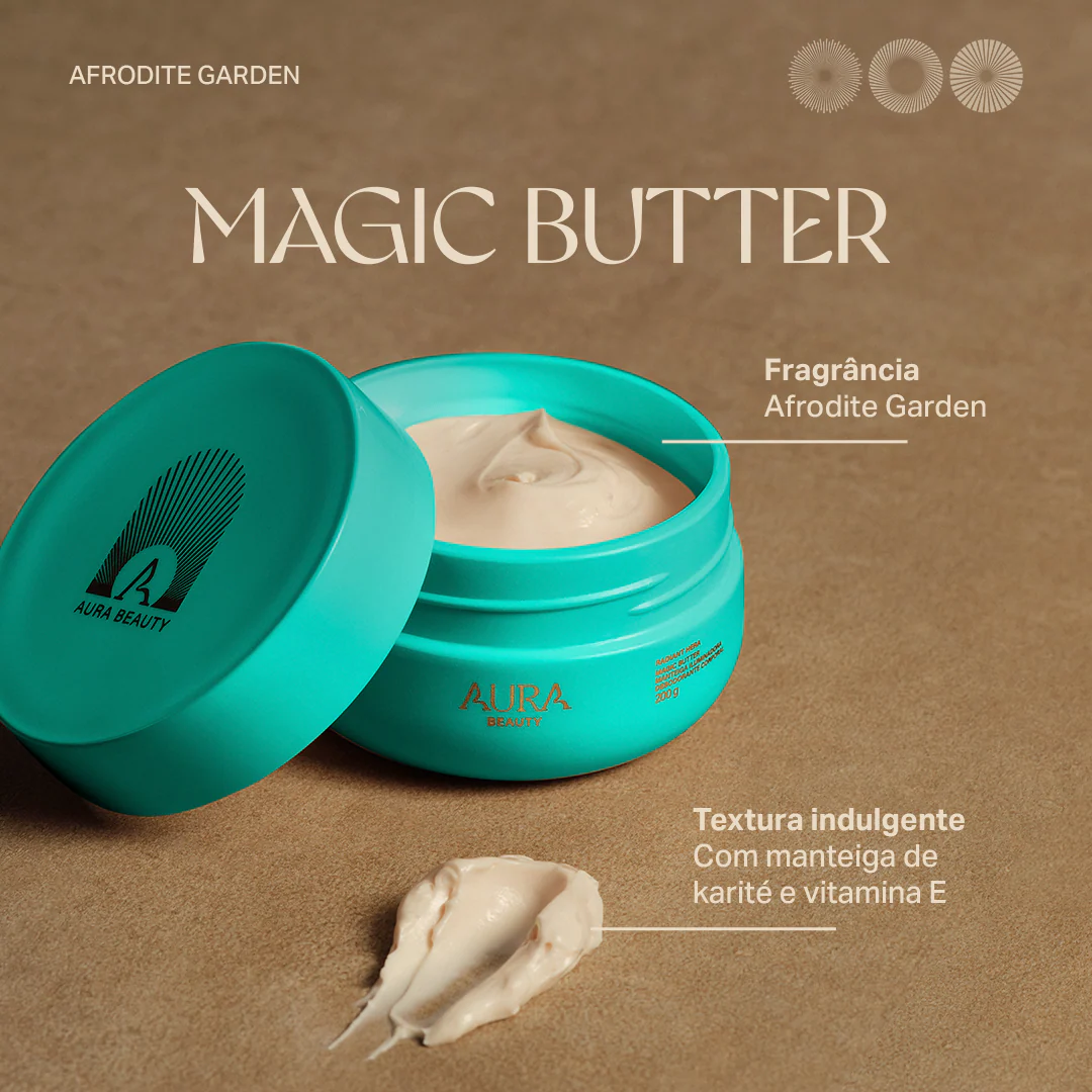 Manteiga Corporal Iluminadora Afrodite Garden Aura Beauty - Imagem 2