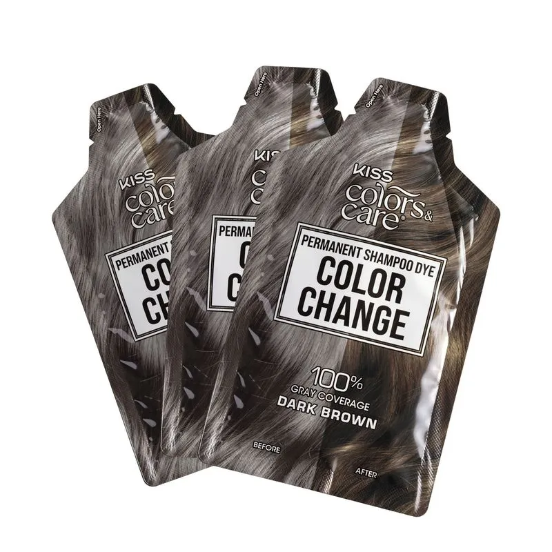 Shampoo Tonalizante Color Change Kiss New York Castanho Escuro - Imagem 5