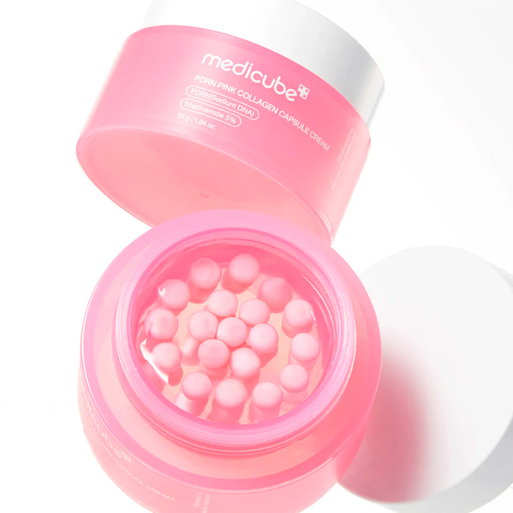 Medicube Creme Facial PDRN Pink Collagen Capsule Cream 55g - Imagem 2