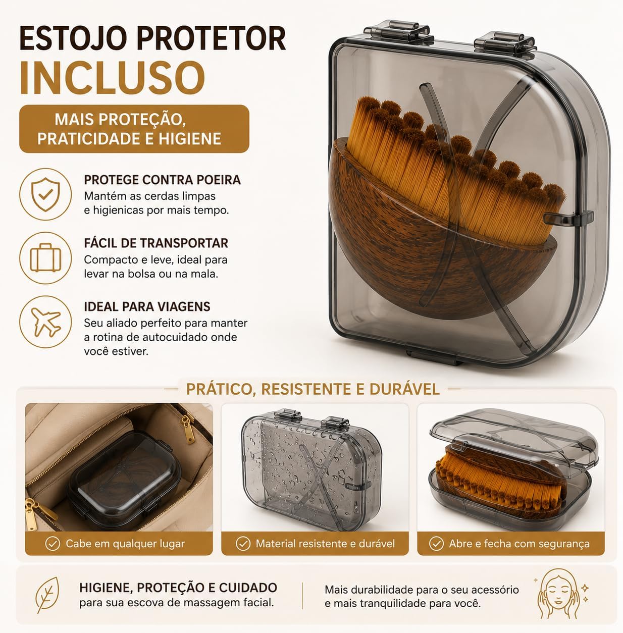 Escova Facial Para Drenagem Linfática e Lifting Facial - Imagem 5