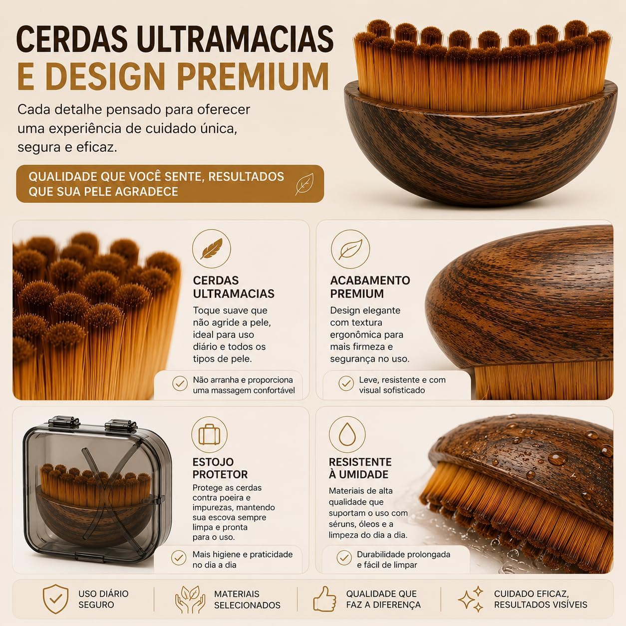 Escova Facial Para Drenagem Linfática e Lifting Facial - Imagem 7