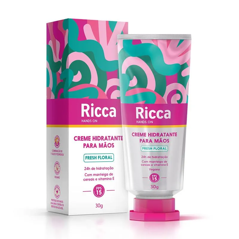 Creme para as Mãos FPS15 Ricca Fresh Floral - Imagem 2