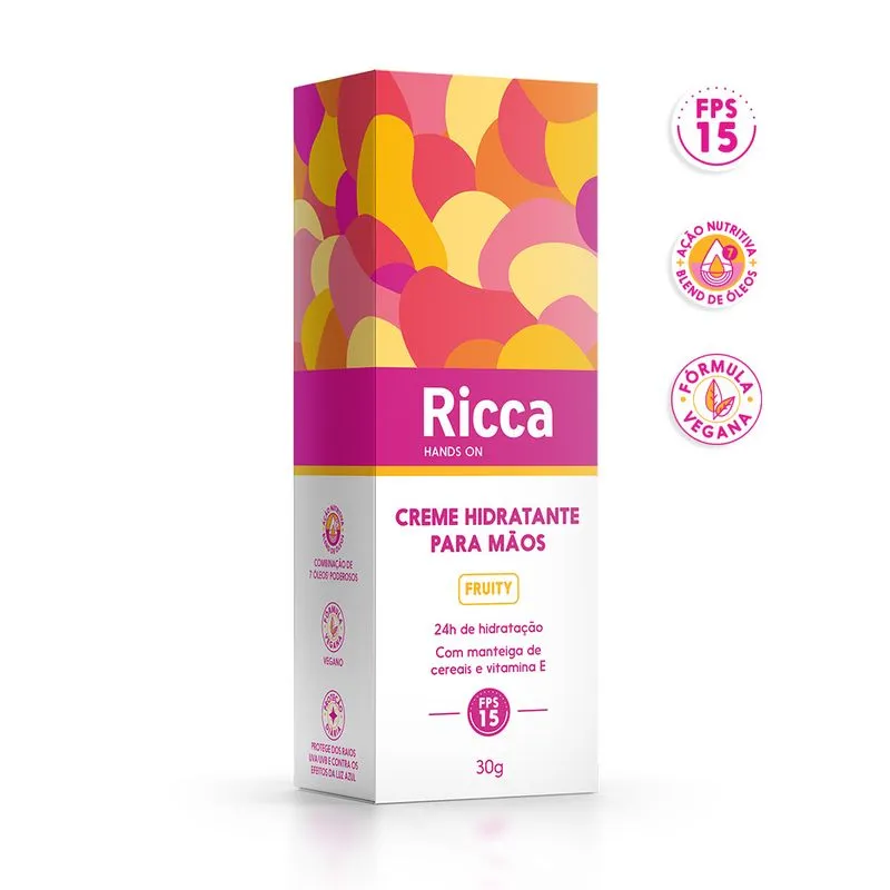 Creme para as Mãos FPS15 Ricca Fruity - Imagem 3