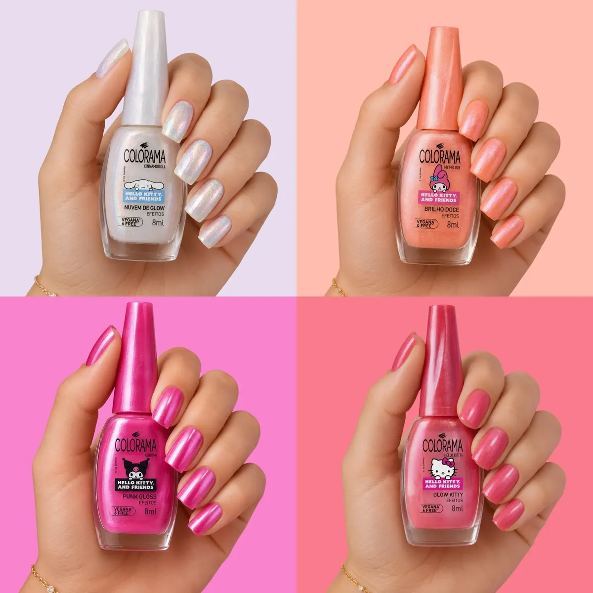 Kit Esmalte Colorama Coleção Efeitos Hello Kitty And Friends - Imagem 2