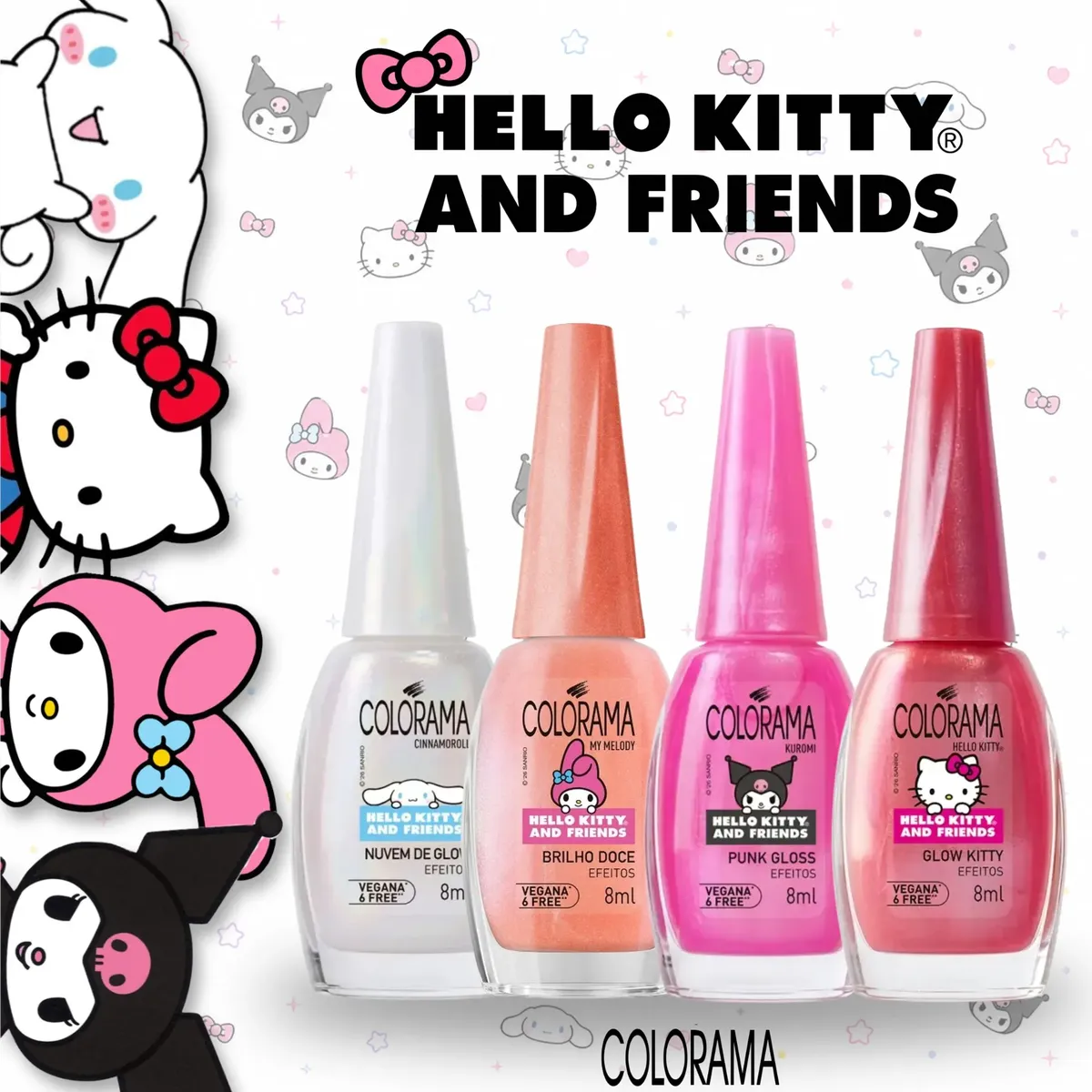 Kit Esmalte Colorama Coleção Efeitos Hello Kitty And Friends - Imagem 3