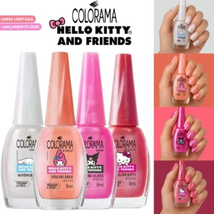 Kit Esmalte Colorama Coleção Efeitos Hello Kitty And Friends