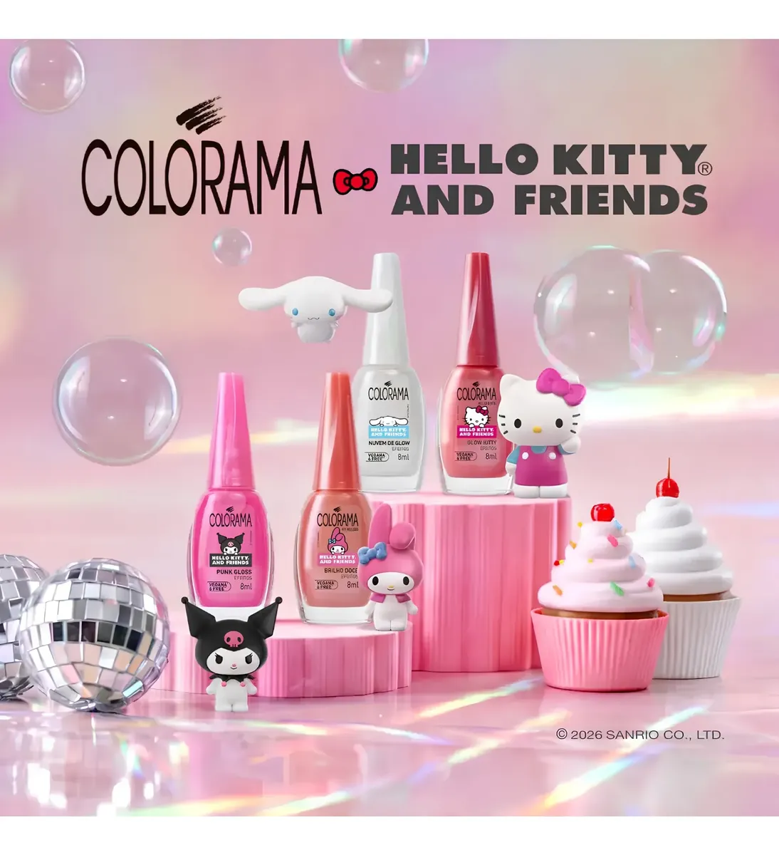 Kit Esmalte Colorama Coleção Efeitos Hello Kitty And Friends - Imagem 5