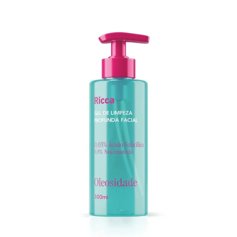 Gel De Limpeza Facial Ricca - 300ml