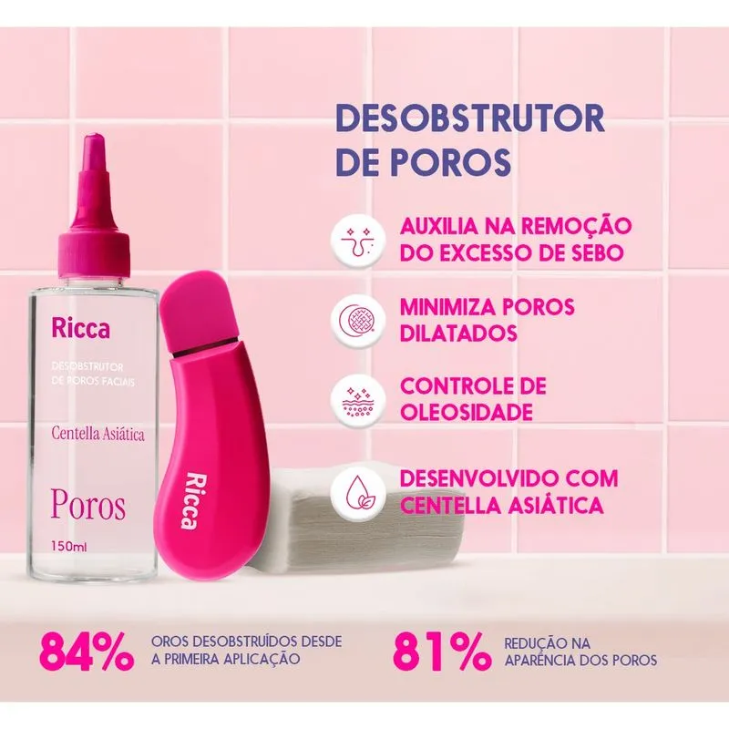 Desobstrutor de Poros Facial Ricca 150ml - Imagem 2